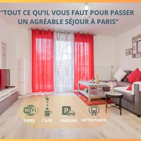 Luxueux Paris - Bagnolet - Les Lilas-Parking Gratuit Buitenkant foto
